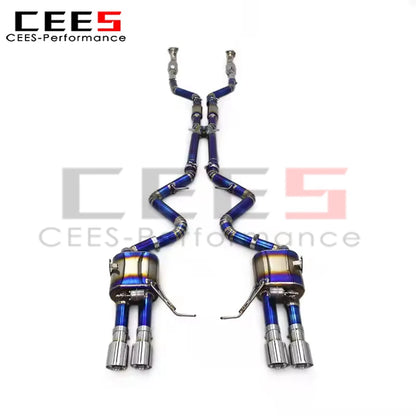 cees Titanium Performance Catback Exhaust for BMW M3 E90/E92/E93 4.0L 2007-2013 Car with Catalyst Muffler Exhaust Pipes System