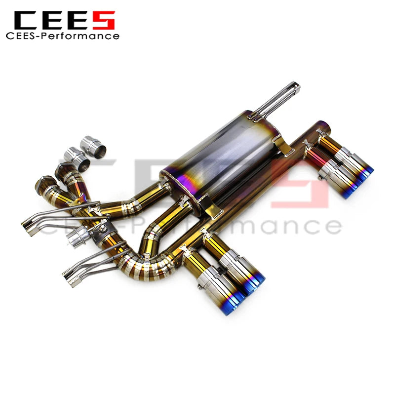 cees Tuning Rear Axle Catback Exhaust Pipes for BMW M3 E46 L6 3.2L 2004-2006 Titanium Racing Exhaust Catback Muffler System