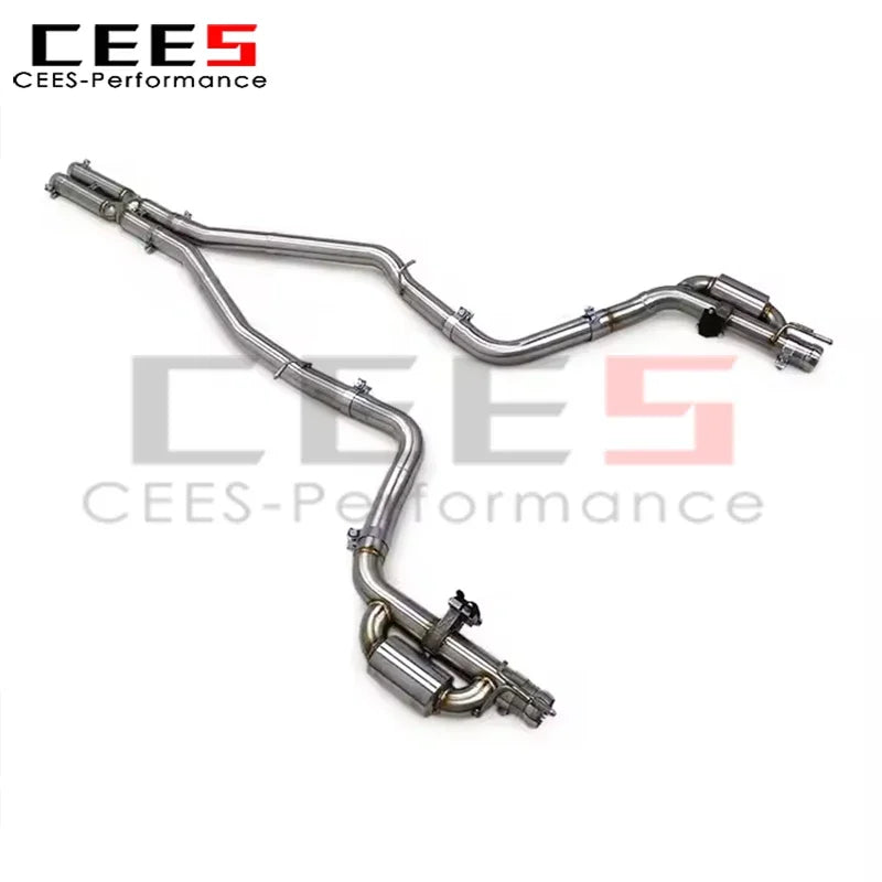 cees Tuning Exhaust Pipe Escape Assembly for Dodge Challenger 5.7L RT 2016-2022 Stainless Steel Catback Exhaust Muffler System