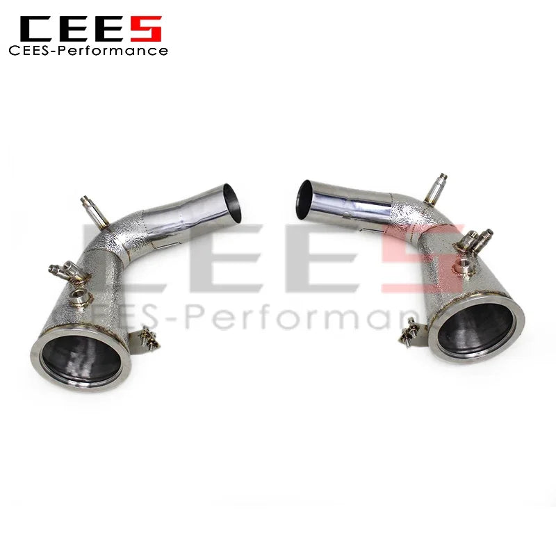 CEES  Exhaust Downpipe Pipes System for PORSCHE 911 992 3.0T 2019-2024 Stainless Steel Racing Exhaust Pipe Downpipe