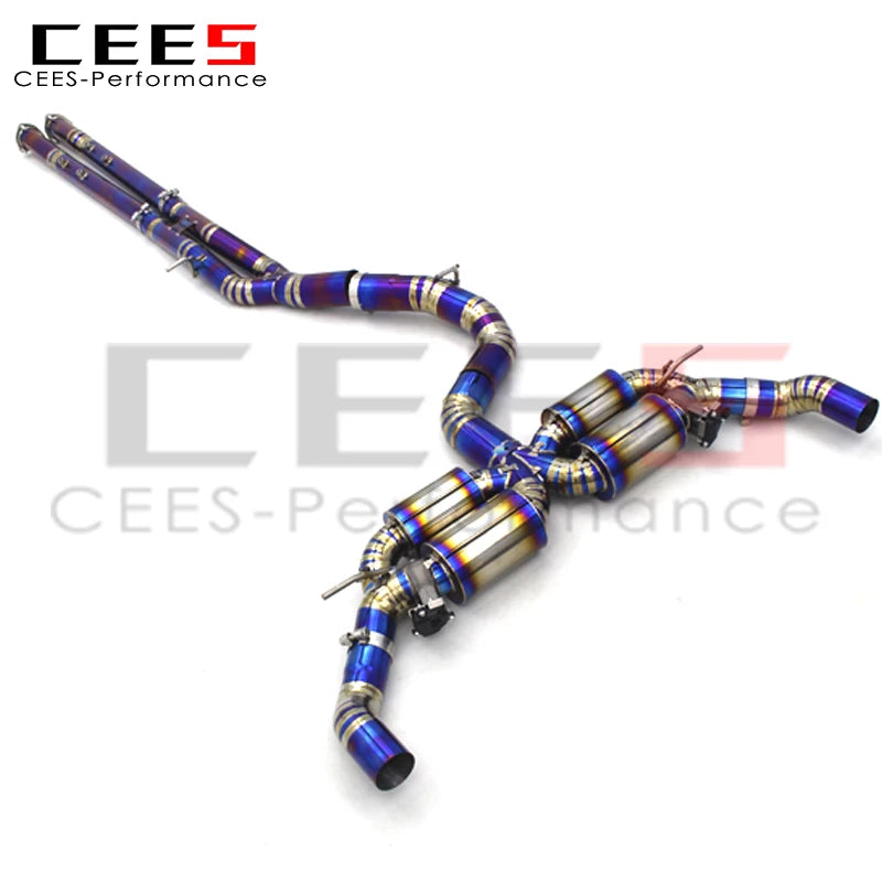 CEES Factory Directly Customized High Quality RS3 TTRS Titanium Exhaust Pipe Muffler For Audi RS3 8Y TTRS 2.5T 2017-2023