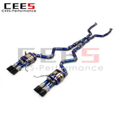 cees Tuning Performance Titanium Exhaust for BMW M3 E90 E92 E93 4.0L 2007-2013 Control Valve Catback Exhaust System Assembly