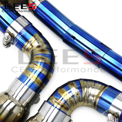 cees Catback Exhaust Pipes for PORSCHE CAYMAN 981 GTS 3.8L 2013-2015 Performance Titanium Escape Car Exhaust Pipe Muffler System