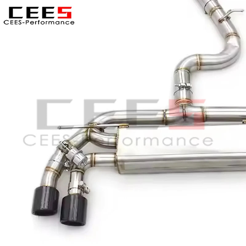 cees Catback Exhaust Escape for VW GOLF MK7 7R/7.5R 2.0T 2012-2019 Valve Exhaust Pipe Muffle SS304 Stainless Steel System