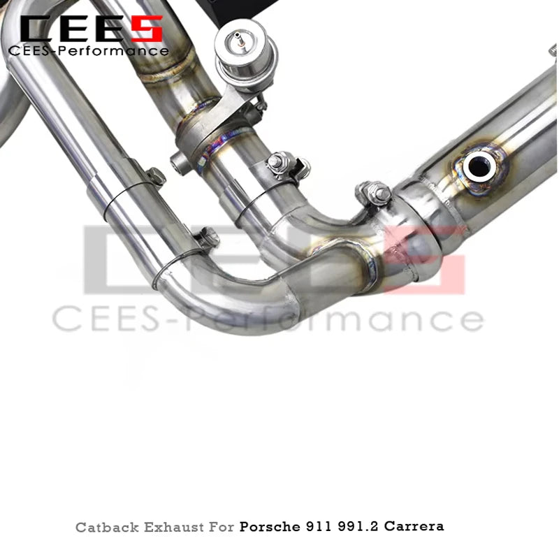 cees Vacuum Valve Catback Exhaust System for Porsche 911 991 991.2 Carrera 3.0T 2016-2018 Upgrades GT3 Engine Exhaust Manifold
