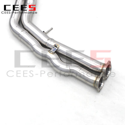 CEES Equal length Mid pipe For BMW M2C/M2 Competition S55 F87 3.0T 2018-2023 Stainless steel primary color wire drawing