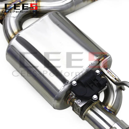 cees Stainless Steel Catback Exhaust Pipes For Porsche Cayenne S 958/958.1 3.0T 2011-2017 Exhaust System Escape Exhaust Pipe