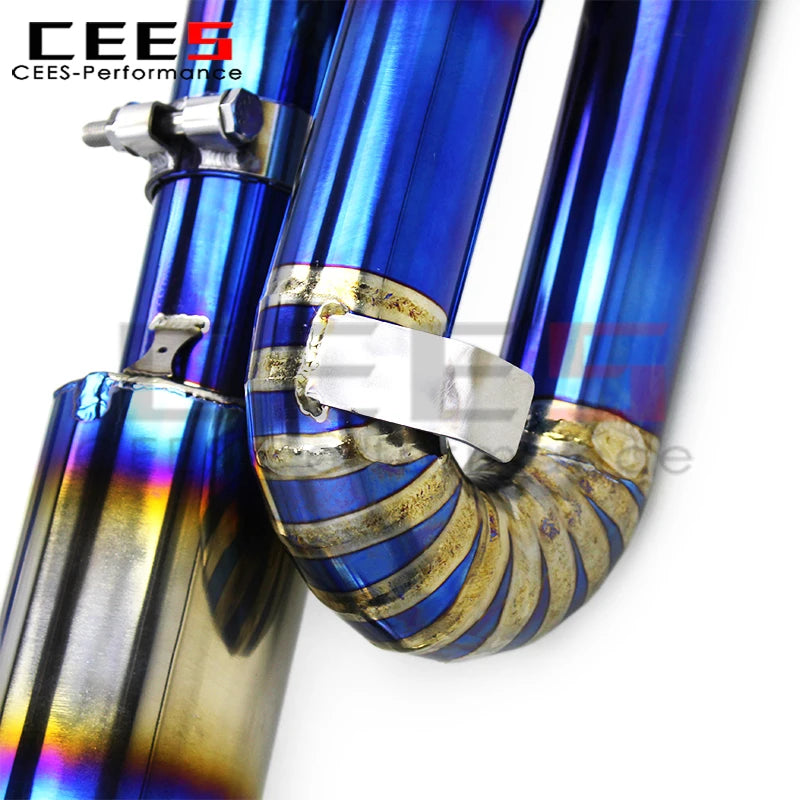 CEES Exhaust Pipes for PORSCHE 718 Cayman/Boxster 2.0T 2016-2023 Escape Car Exhaust System Titanium Exhaust Pipe Muffler