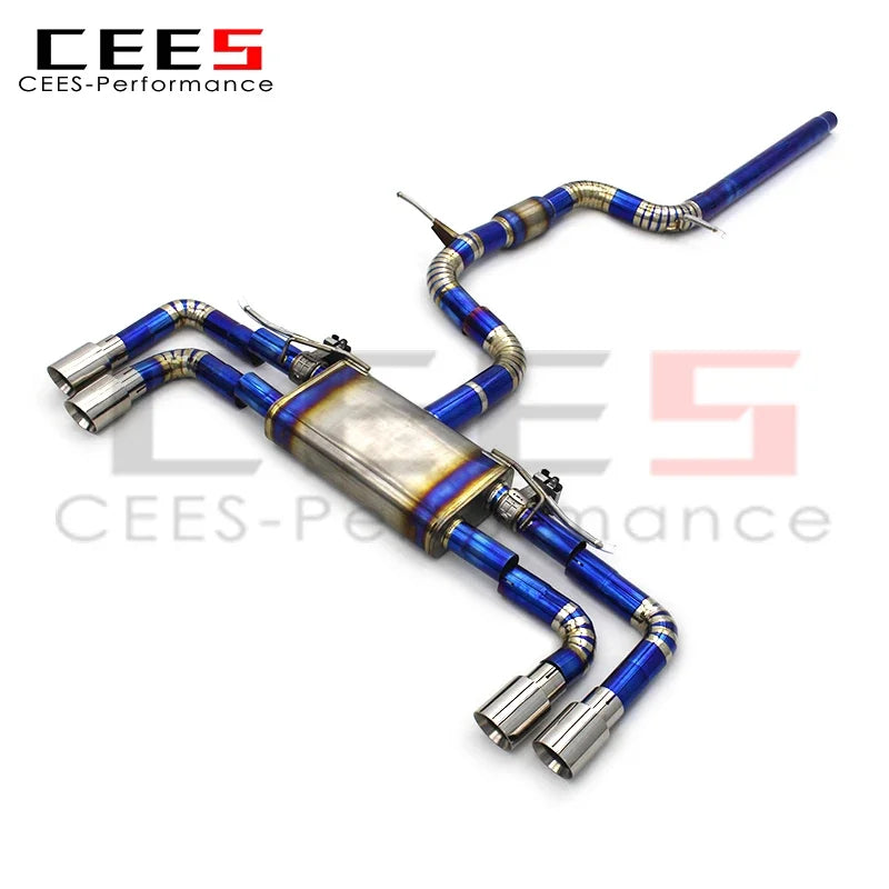 cees Catback Exhaust System for VW Golf MK7.5/7.5 GTI 2.0T 2015-2019  Performance Titanium Car Exhaust Pipe Muffler Assembly