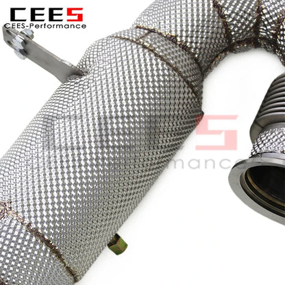 cees Downpipe Exhaust for Mercedes-Benz AMG GT53/GLE53/E53 3.0T 2020-2024 Stainless Steel Downpipe with Catalyst Exhaust Pipe