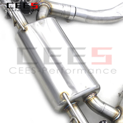 CEES Valved Catback Exhaust For BMW X6/X6M 4.4TT 2008-2018 Performance 304 Stainless Steel Exhaust Pipe Muffler