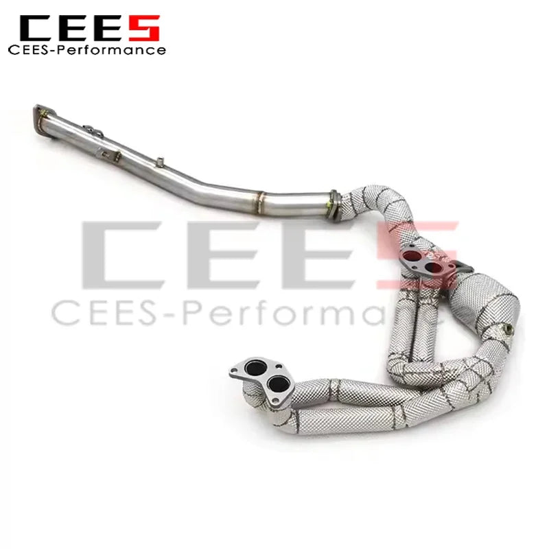 cees Stainless Steel Exhaust Manifold Header for Toyota GR86/86 2.0 2022-2023 Front Pipe S Pipe Downpipe with Catalyst System