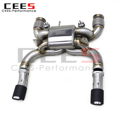 CEES  Valvetronic Exhaust Pipes for Mclaren 720S 4.0 2017-2019 Stainless Steel Exhaust Exhauster Sport Valved Muffler