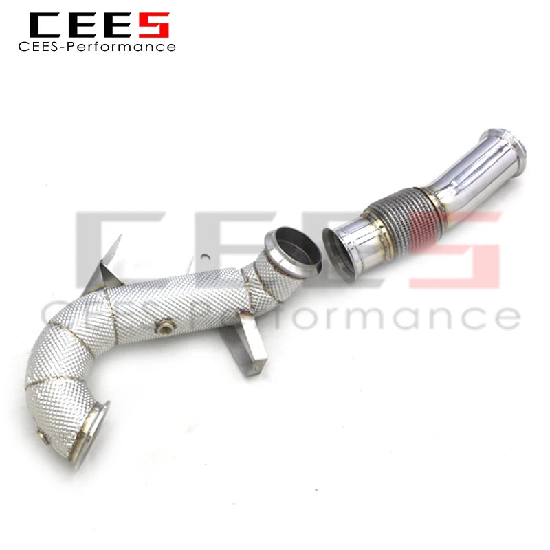 Downpipe For Mercedes-Benz A45 CLA45 National 6 2.0T 2014- SS304 stainless steel Catless downpipe without catalyst