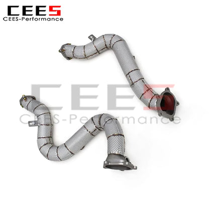 Audi A8L D4 4.0T 2011-2023 Stainless Steel Free Flow Downpipe Exhaust System