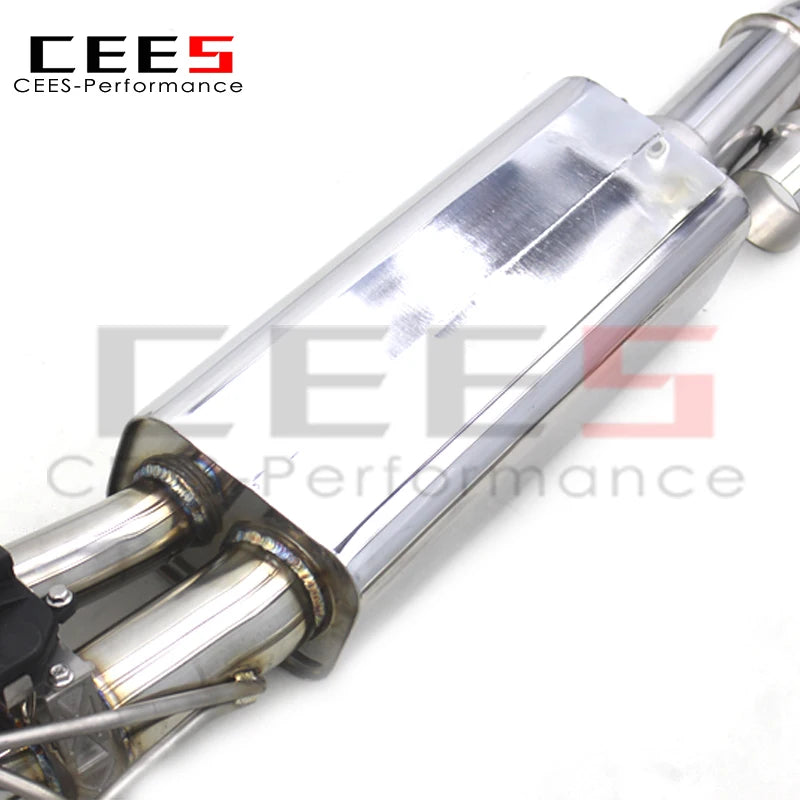 CEES Full set Catback Exhaust Muffler System Downpipe with catalyst For Mercedes-Benz G63 W464 4.0T 2019-2023 Stainless Steel