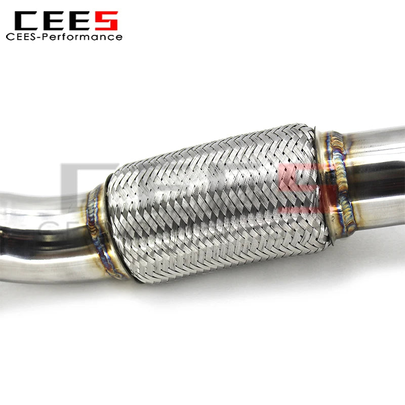 cees Stainless Steel Performance with Cat Downpipe for VW GOLF VIII/8 2020-2023 Sport Catted Downpipe Exhaust System