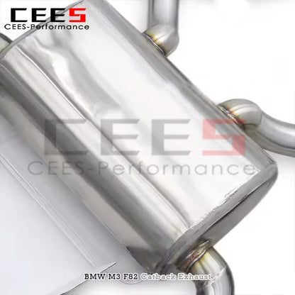 cees Valved Catback Exhaust 2.5 2.75inch pipe For BMW M3/M4 F80/F82 3.0T 2014-2019 Stainless Steel rear Exhaust Pipes modify