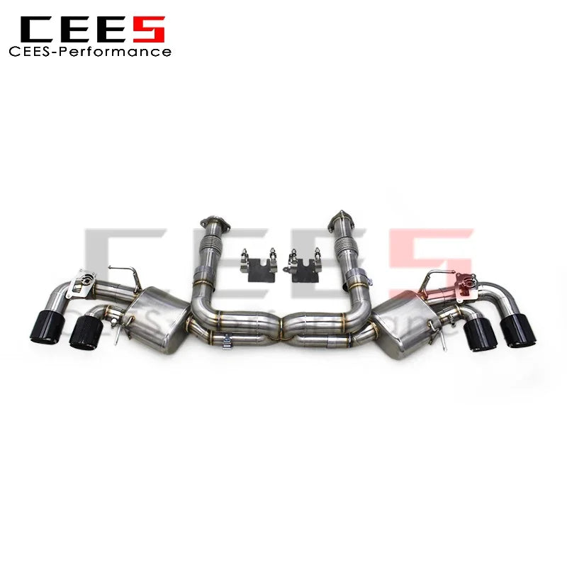 CEES  Valve Catback Exhaust System for Chevrolet CORVETTE C8 2019-2023 Stainless Steel Performance Valve Exhaust Pipe Muffler