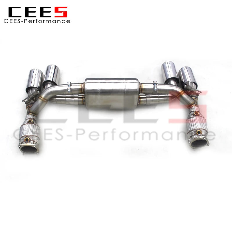 CEES Catback Exhaust  System catted downpipe Performance Exhaust Pipe escape For Porsche 911 991/991.2 3.0T 2016-2018