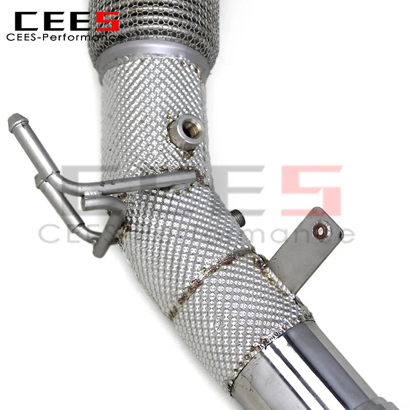 cees Downpipe Exhaust for VW GOLF8 MK8 GTI  2.0T 2021-2022 Stainless Steel High Flow Catted Downpipe with Catalyst Exhaust