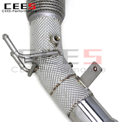cees Downpipe Exhaust for VW GOLF8 MK8 GTI  2.0T 2021-2022 Stainless Steel High Flow Catted Downpipe with Catalyst Exhaust