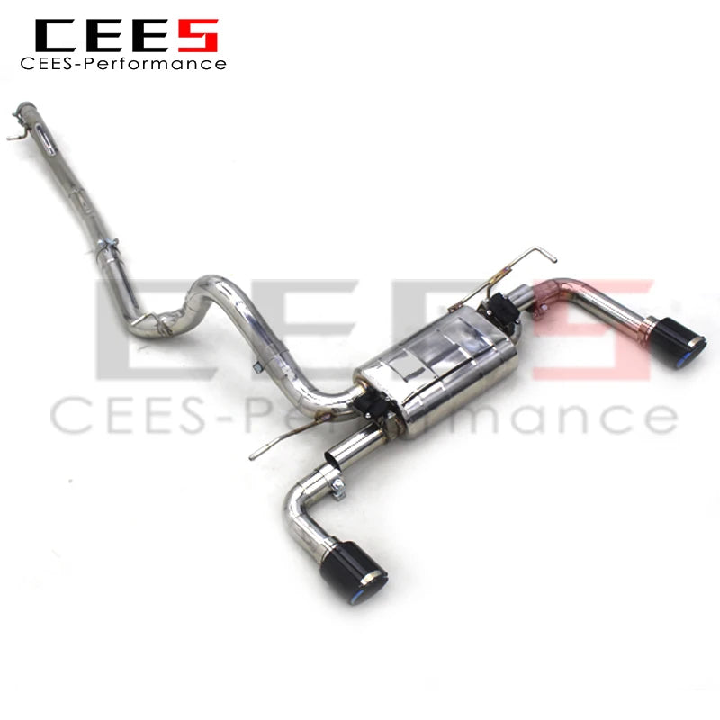 CEES Catback Exhaust for Jeep Wranler JK JL 3.6 2.0Turbo 2007-2020 Tuning Performance Exhaust Systems T304 Valve Exhaust Pipes