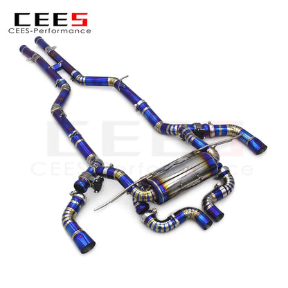 CEES for Mercedes-Benz AMG GTR/GT R C190 4.0T 2019-2023 Titanium Valvetronic Exhaust Pipe Muffler Catback Exhaust