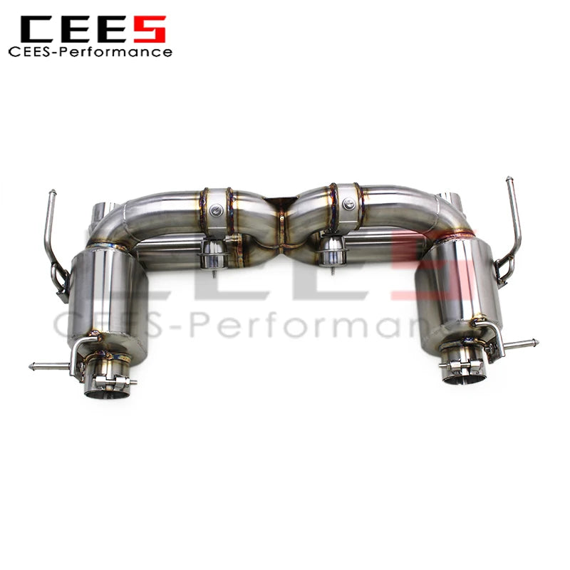 cees SUS304 Valvetronic Catback Exhaust System for Ferrari 488 V8 3.9T 2015-2019 Valved Muffler Exhaust Pipe with Remote Control