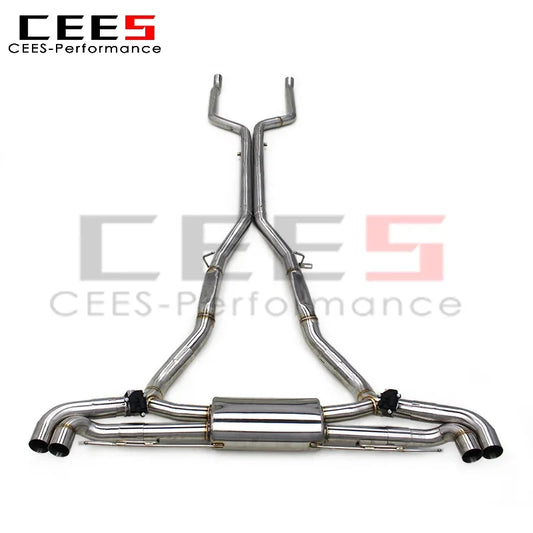 CEES  Stainless Steel Catback Exhaust Pipes for BMW X7 4.4TT 2019-2023 Escape Exhaust System Pipe Muffler