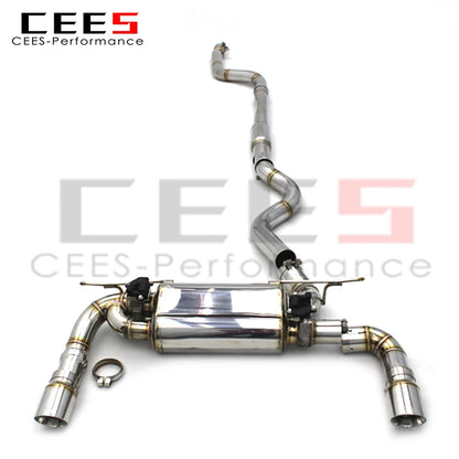 CEES Catback Exhaust For BMW 340i  340 3.0T 2016-2023 Stainless Steel304 Car Exhaust pipe Acoustical Damper