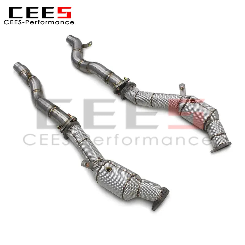 cees for Porsche Cayenne 957 3.6/4.8T 2006-2010 Stainless Steel Downpipe Exhaust System