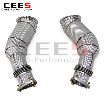 cees Performance Sport Downpipe for DBS 5.2L 2019-2024 SUS304 Stainless Steel Exhaust Downpipe Car Tuning Exhaust Pipe System