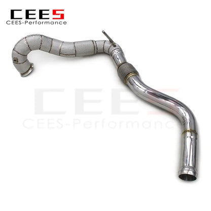 Mercedes-Benz A45 AMG 2.0T 2014-2020 Stainless Steel Free Flow Heat shield Downpipe Exhaust System