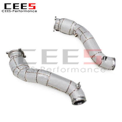 Mclaren 720S 4.0T 2017-2019 Stainless Steel High Flow Catted Downpipe with Catalyst Car Exhaust System