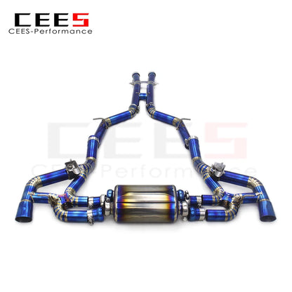 CEES Performance Titanium Exhaust Pipe Muffler Escape Catback Exhaust System For Mercedes-Benz AMG GT/GTS(C190) 4.0T2014-2023