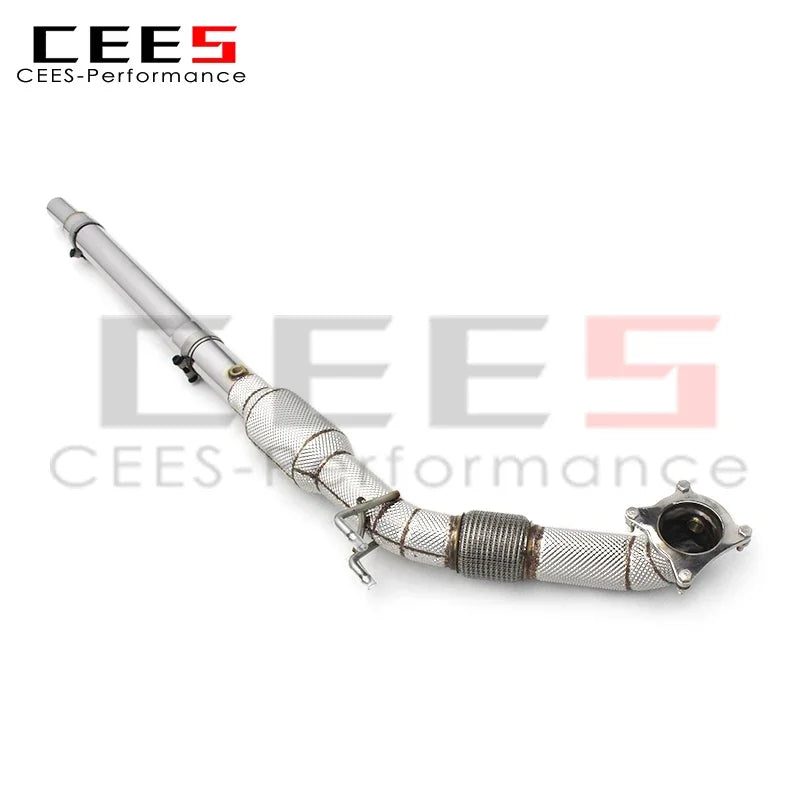 cees Exhaust Downpipe for VW GOLF 5/V GTI 2004-2009 Racing Stainless Steel Exhaust System Flow Catted Downpipe with Catalyst