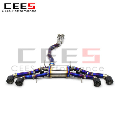 cees Catback Exhaust System for Nissan GTR GT-R R34/R35 3.8TT 2008-2023 Performance Titanium Exhaust Pipes Valvetronic Muffler