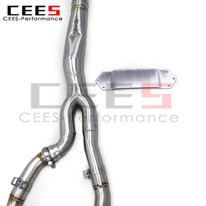 CEES Stainless Steel Performance Exhaust Pipe for BMW M2 Competition/M2C 3.0T F87 S55 2018-2024 Valved Catback Exhaust System