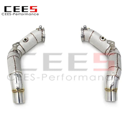 BMW M5/M6 F06/F10/F12/F13 4.4TT 2012-2016 Heat Shield Header Stainless Steel Downpipe Exhaust System