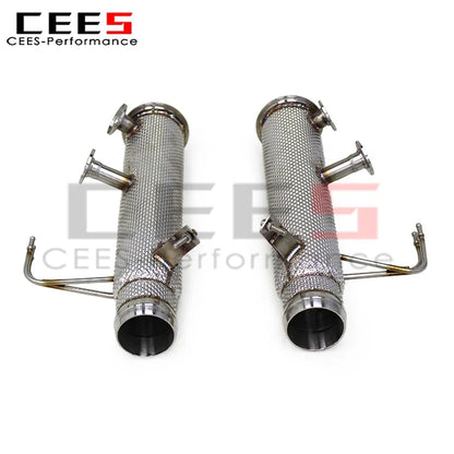 CEES  Downpipe Free Flow Pipes for Mclaren Artura 2021-2024 Stainless Steel Exhaust Downpipe Pipe Car Exhaust System