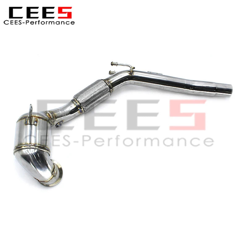 cees Stainless Steel Performance with Cat Downpipe for VW GOLF VIII/8 2020-2023 Sport Catted Downpipe Exhaust System