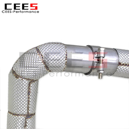 cees for Mercedes-Benz E63/E63S AMG W213 4.0TT 2016-2023 Header Downpipe Exhaust System