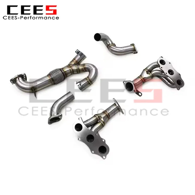 cees Exhaust Header Auto Parts Y Pipes for Lotus EMIRA 3.5 V6 2021-2022 SS304 Stainless Steel Sport Exhaust Pipe Manifold System