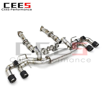 cees Catback Exhaust Valve for Chevrolet CORVETTE C8 2019-2022 Stainless Steel Exhaust 3 Inch Pipe Muffler Downpipes System