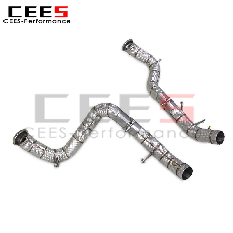 cees for Mercedes-Benz E63/E63S AMG W213 4.0TT 2016-2023 Header Downpipe Exhaust System