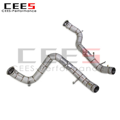 cees for Mercedes-Benz E63/E63S AMG W213 4.0TT 2016-2023 Header Downpipe Exhaust System