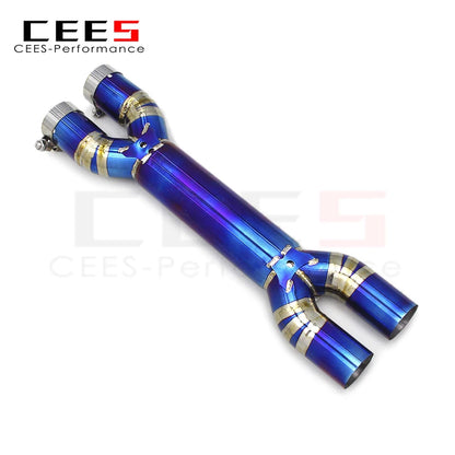 CEES Straight pipe X pipe For Ferrari GTC4 Lusso/Lusso T 6.3 2016- Racing Performance Titanium Exhaust Pipes Car Exhaust Systems