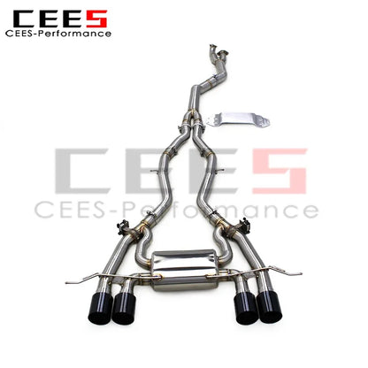 cees Valvetronic Sport Exhaust Pipe for BMW M3 M4 G80 G82 G83 3.0T 2019-2025 SS304 Stainless Steel Tuning Exhaust Muffler System