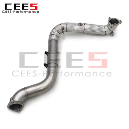 cees Sport Exhaust Downpipe for Mercedes-Benz A35 AMG W177 2.0T 2020-2023 SS304 Stainless Steel Exhaust Pipe Free Flow Downpipe